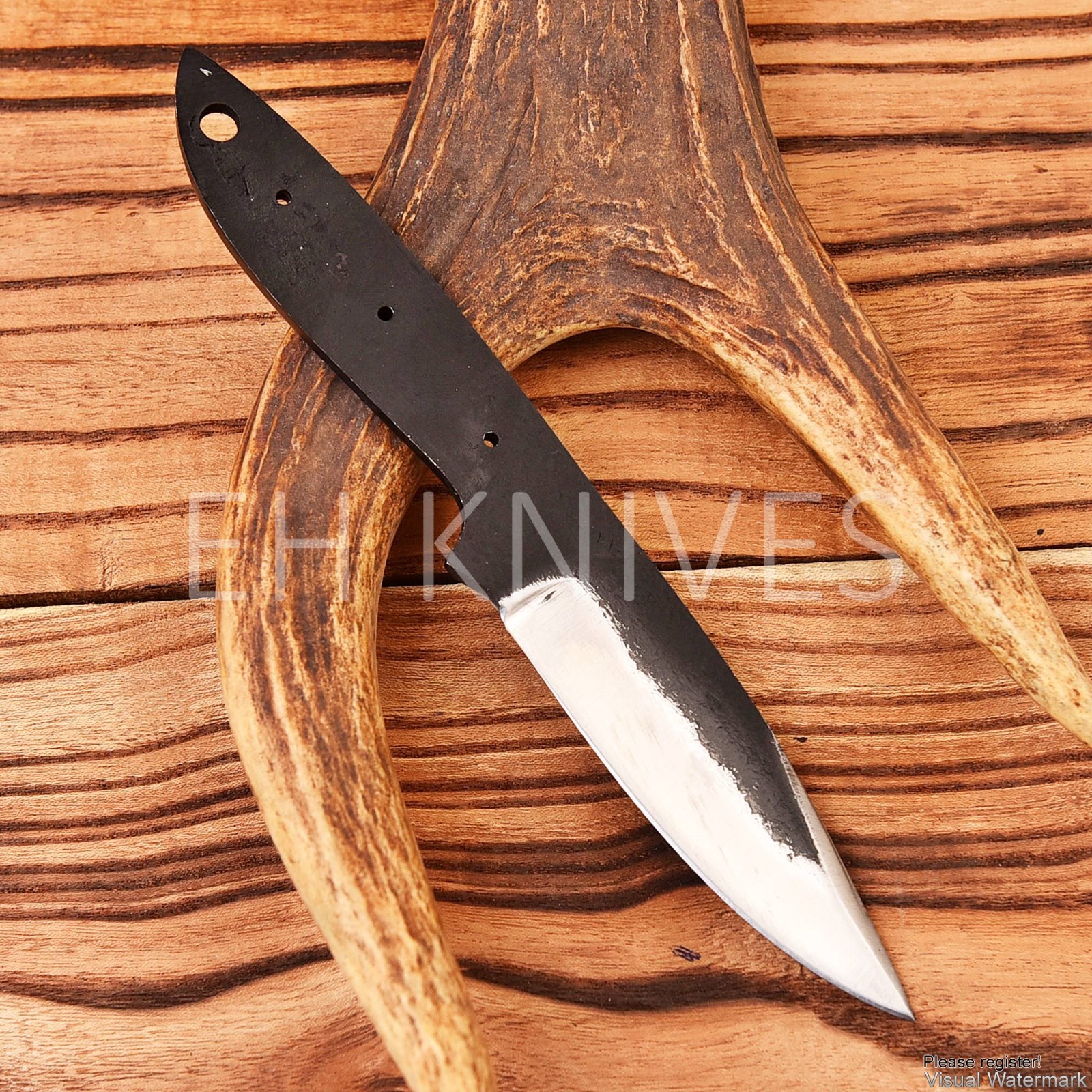 8\'\' Handmade Carbon Steel Hunting Knifemaking Sharp Skinner Blank Blade Knife