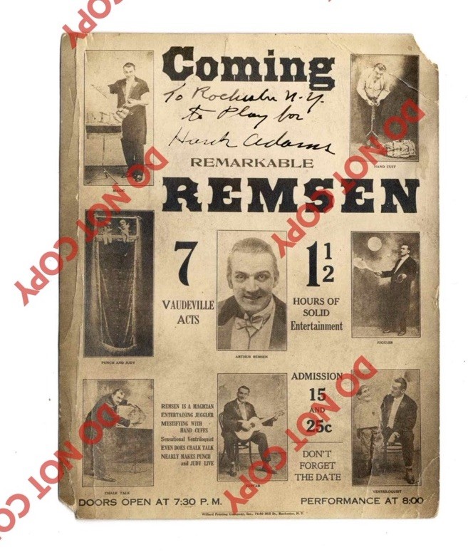 RARE c. 1915 Remarkable Remsen Vaudeville Magician Handcuffs Juggling Photo