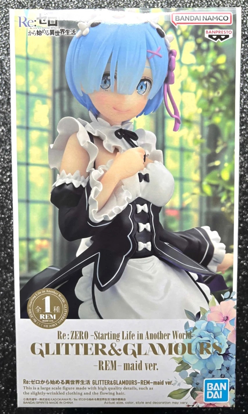 Rem (Maid Ver.) Glitter & Glamours Re:Zero Figure Banpresto Bandai