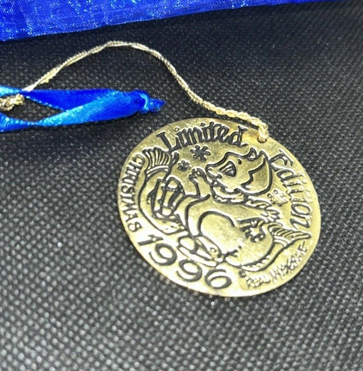 1996 Limited Edition Christmas Ornament POCKET DRAGONS Ice Skater