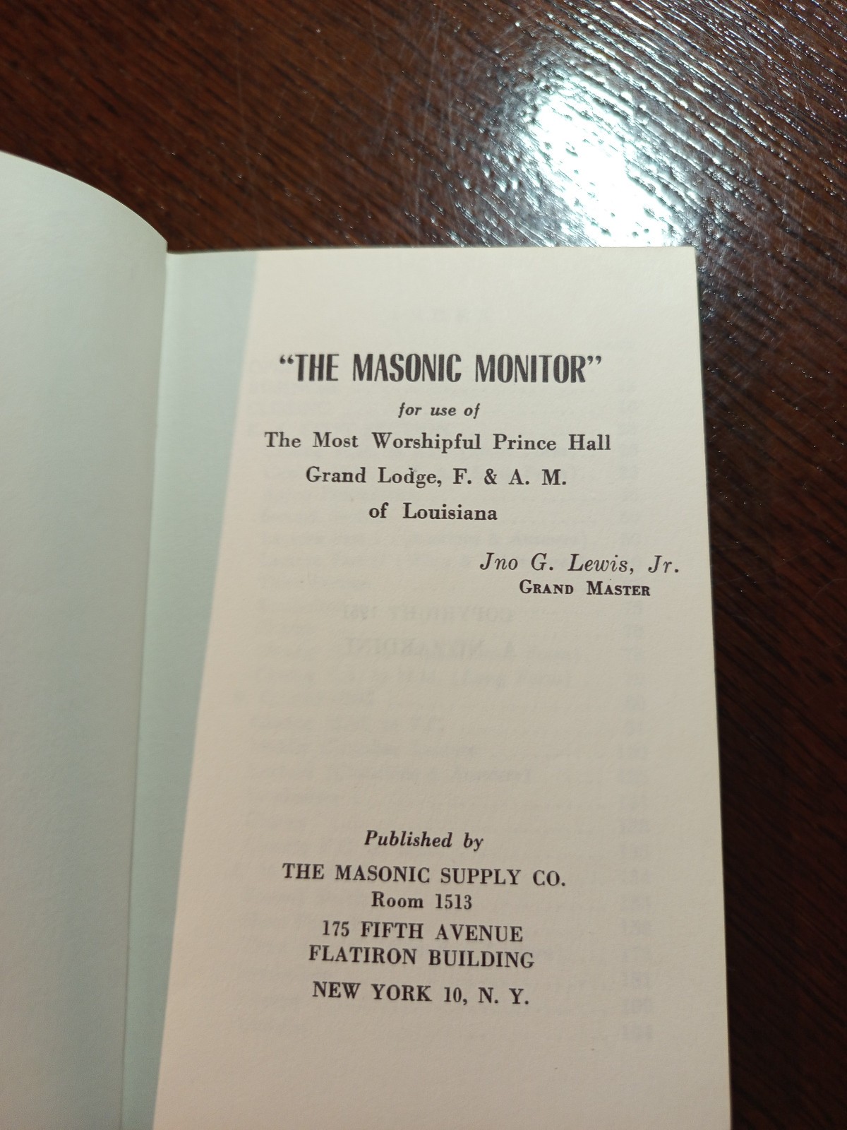 The Masonic Monitor The Most Worshipful Prince Louisiana Freemasonry masonic/818