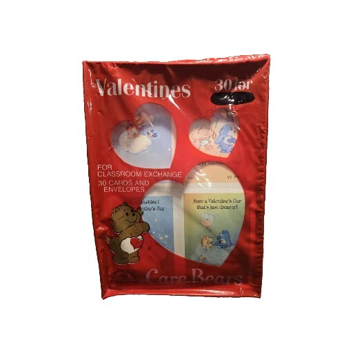 Care Bears Valentines Vintage 1986 NEW Box of 30
