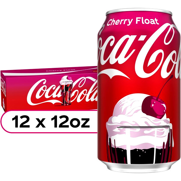 🥤 Coca-Cola Cherry Float Soda 12 Pack 12 fl oz Cans 🚚 