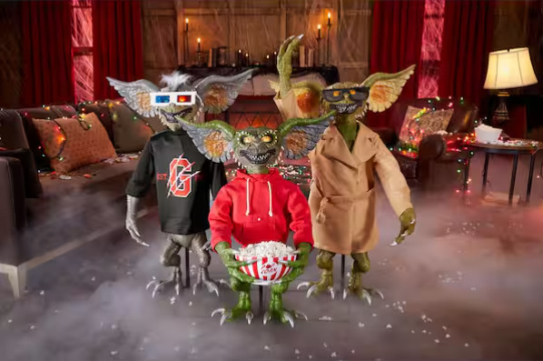 5 Ft Animated 3-Piece Gremlins Halloween Animatronic Prop By Home Accents