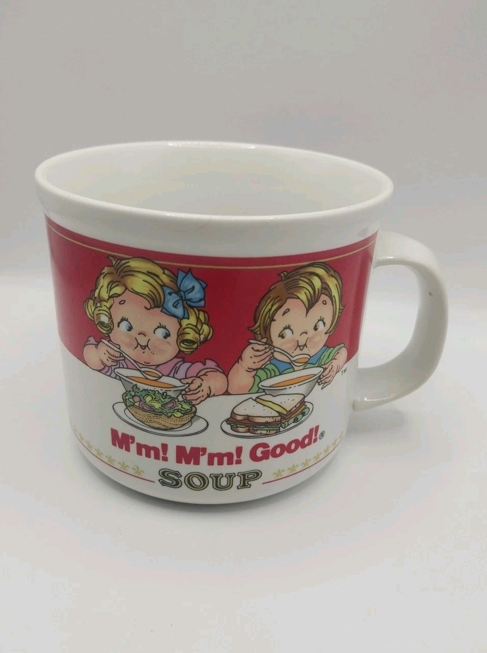 Vintage 1989 Campbell\'s Soup Mm Mm Good Soup 14oz Cup Bowl Coffee Mug Westwood