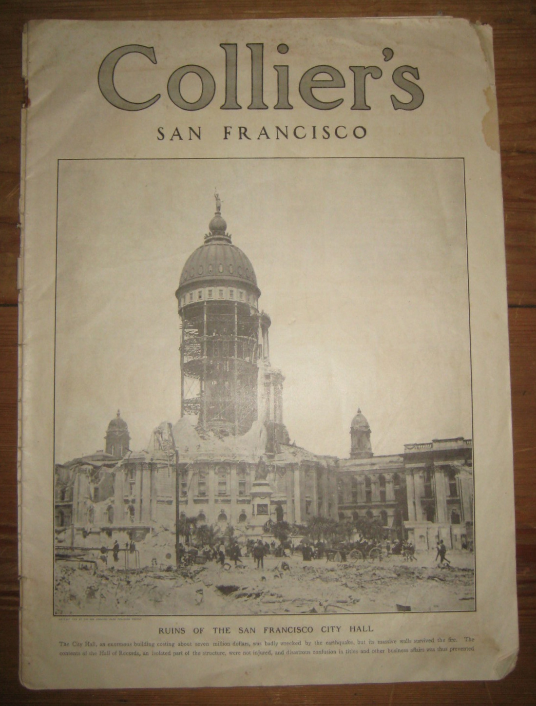 May 5, 1906, Collier's Magazine, San Francisco Earthquake And Fire May 5, 1906, Collier's Magazine, San Francisco Earthquake And Fire