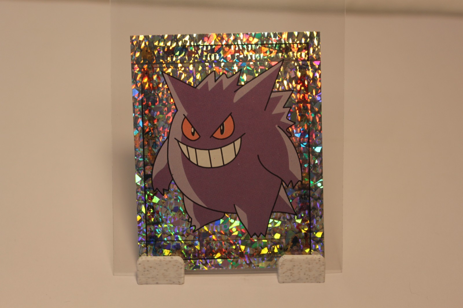 Gengar S15 Holo Mint Merlin Pokemon Sticker Series 1, 1999 (Grading Candidate)