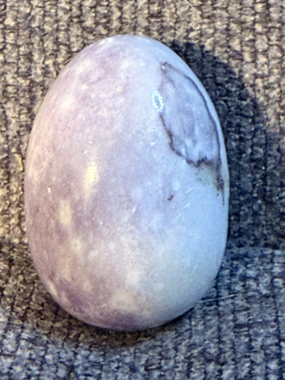 Vintage  Alabaster Stone Egg 