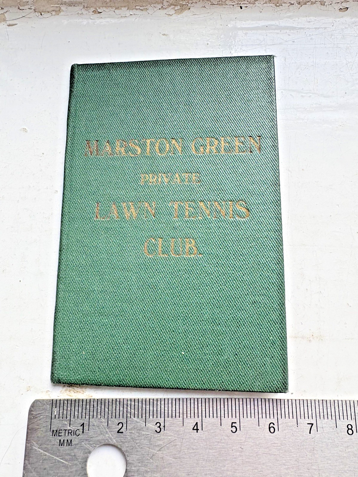 1930 Marston Green  Private Lawn Tennis Club Fixtures Rules Card