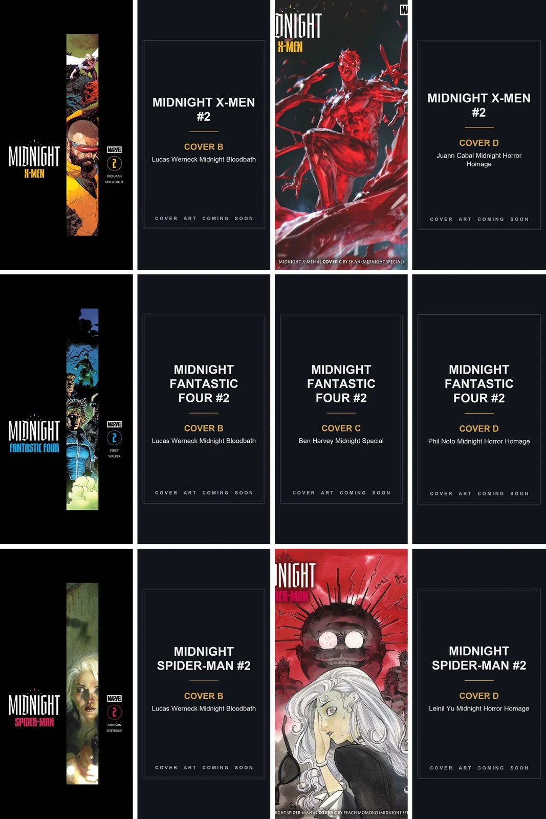 Marvel Midnight Universe #2 Complete 12-Cover Bundle 30% Off PREORDER 11/18