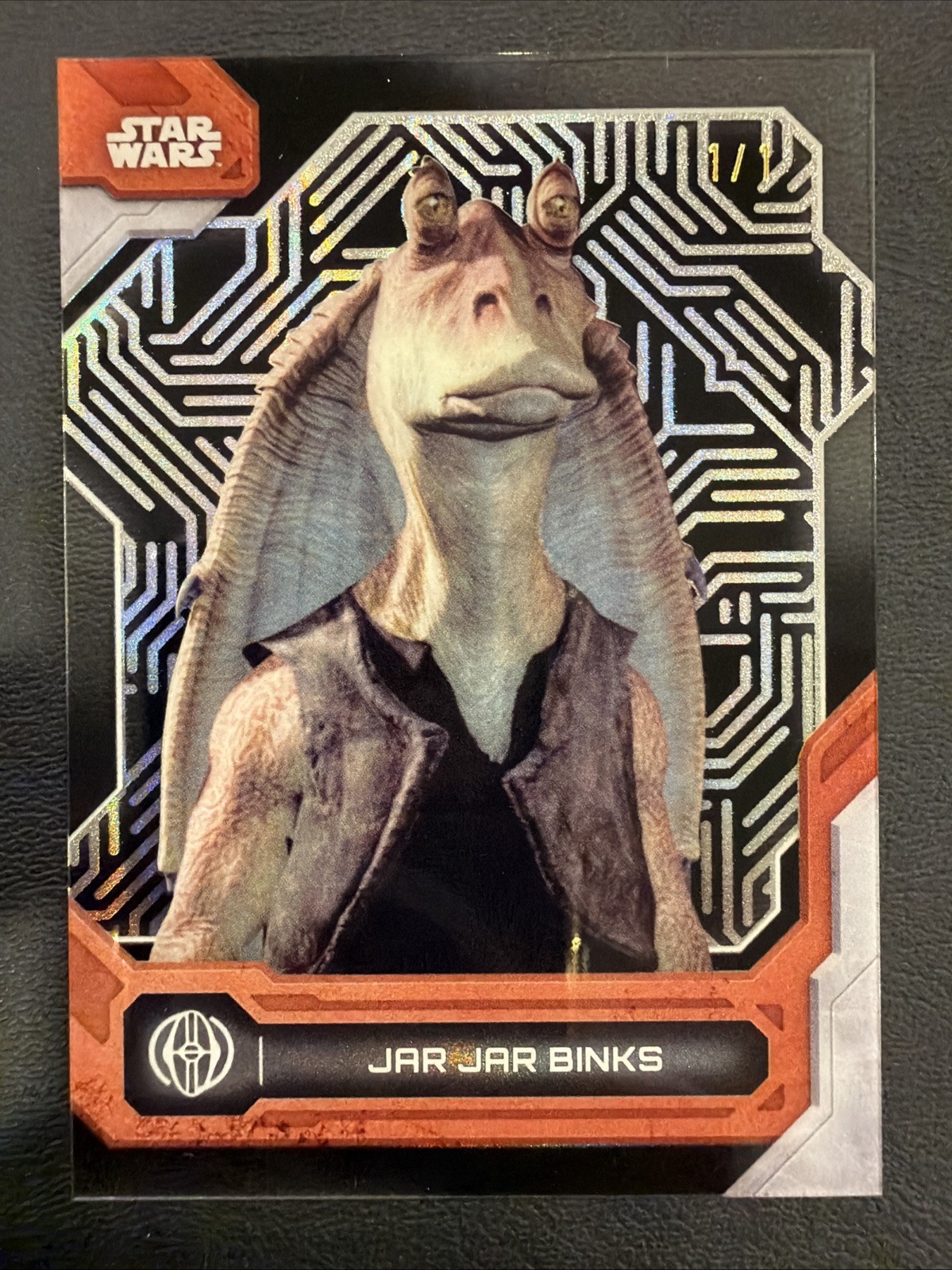 2024 Topps Star Wars High Tek Imperial #54 Jar Jar Binks Black Galactic “1/1”