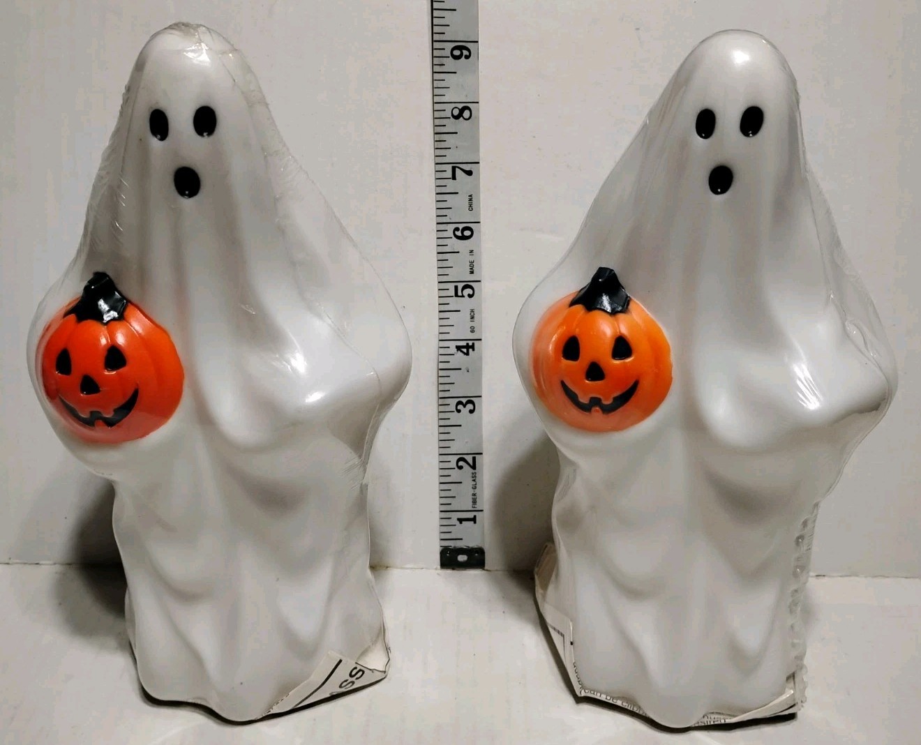 Vintage Empire Tree Light Toppers Halloween Ghost Blow Mold Lot Of 2 New Sealed