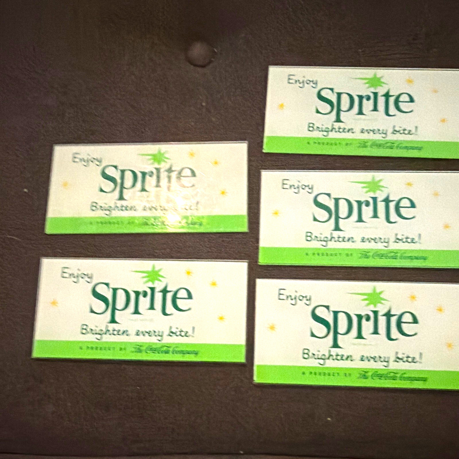 Coca-Cola Sprite vintage plastic vending machine inserts