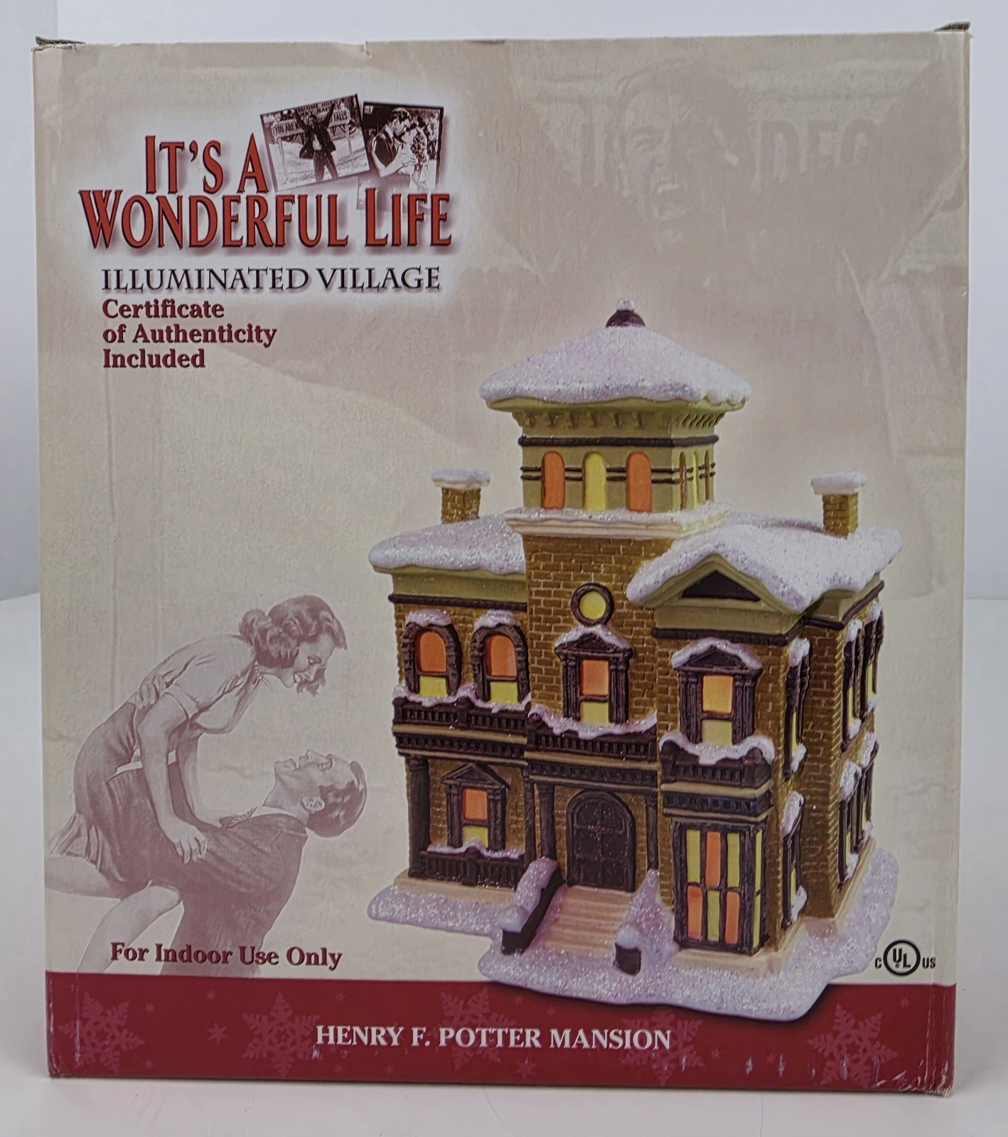 Enesco It's A Wonderful Life Illuminated Village Henry F. Potter Mansion New