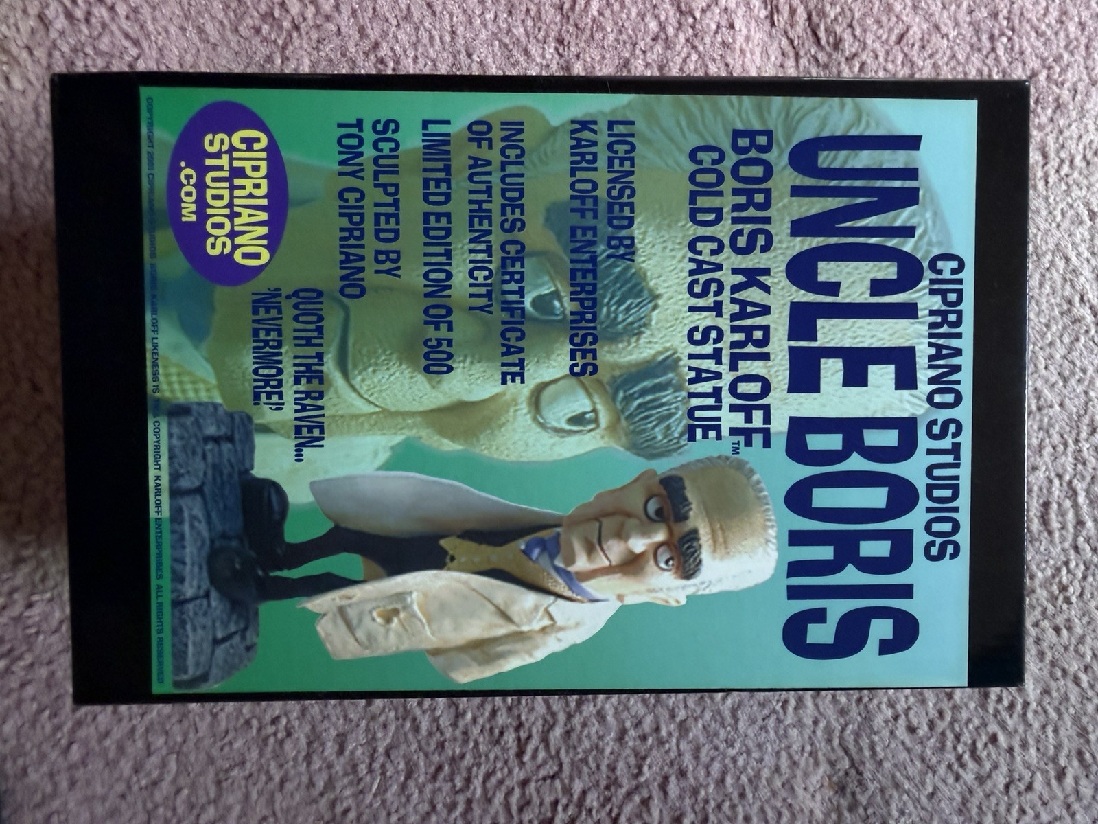 Ciprano Studios Mad Monster Party Uncle Boris Karloff Statue 9” Maquette 481/500