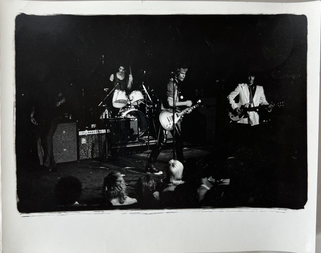 Vintage Punk Rock Band Live Concert Original B&W Photograph 1970s 1980s