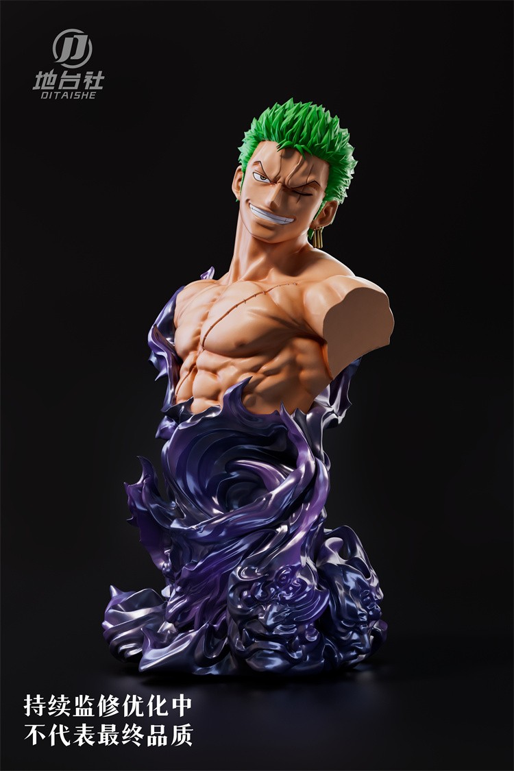 DITAISHE Studio One Piece Roronoa Zoro Bust Resin Painted Model Statue in stock
