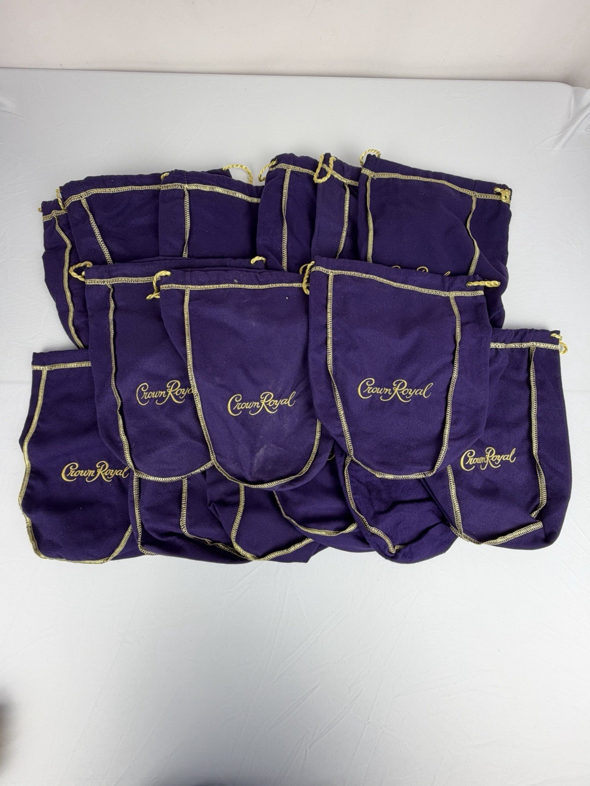 Crown Royal Bags Bulk Lot of 15 Purple Bags 9\
