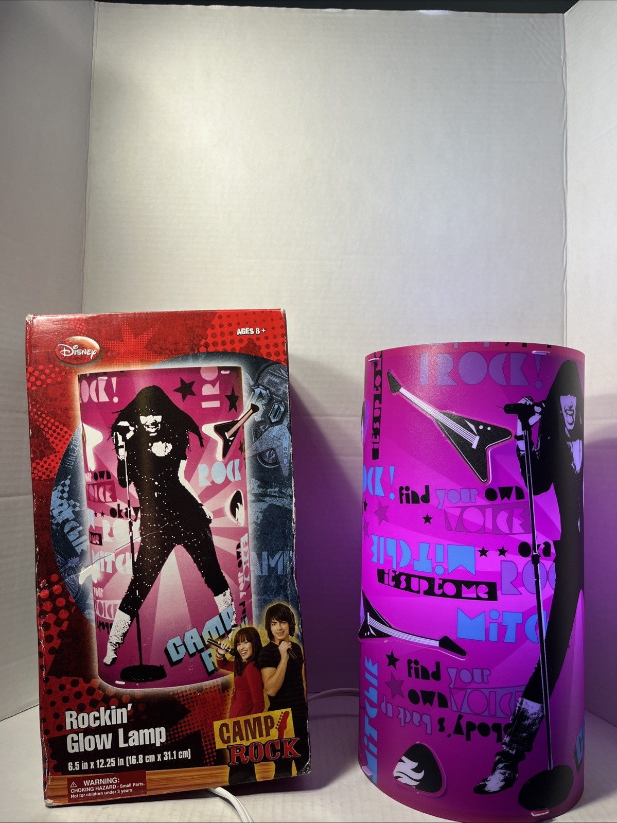 Disney Rockin Glow Lamp Camp Rock Jonas Brothers Tested And Working