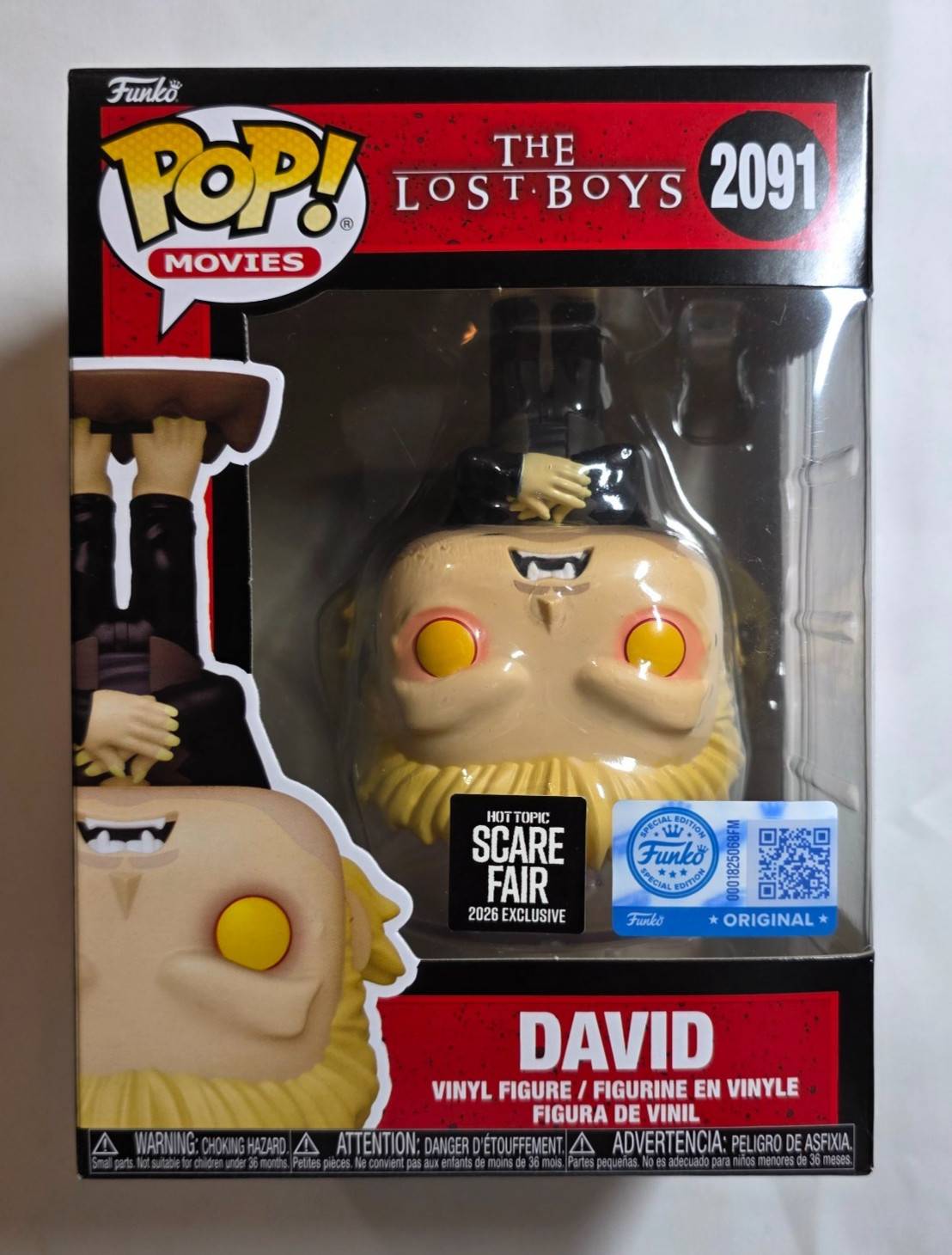 Funko Pop The Lost Boys: David #2091 Hot Topic 2026 Scare Fair Exclusive W/prot