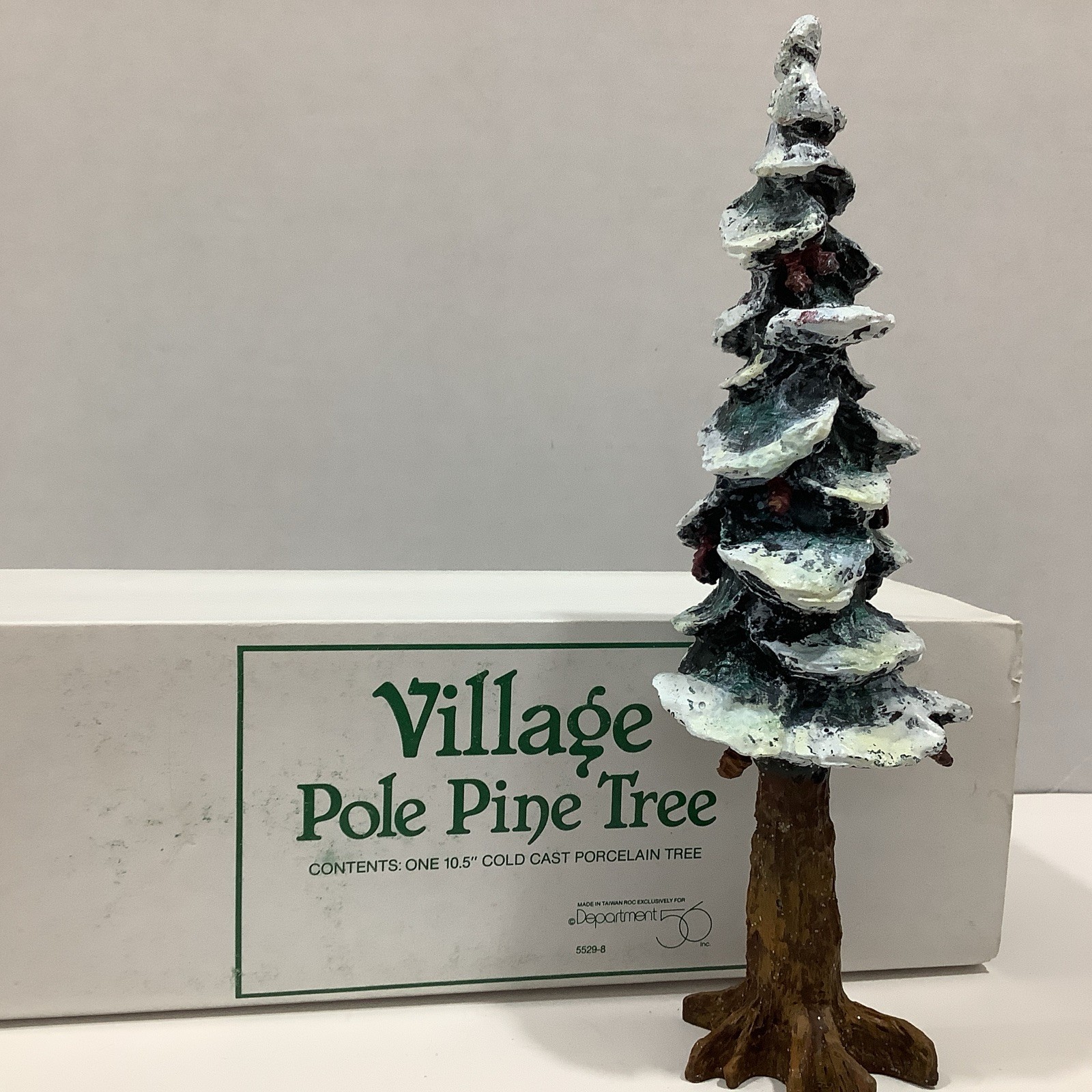 Department 56 “Village Pole Pine Tree” Heritage Village Accessory 55298 Ten Inch