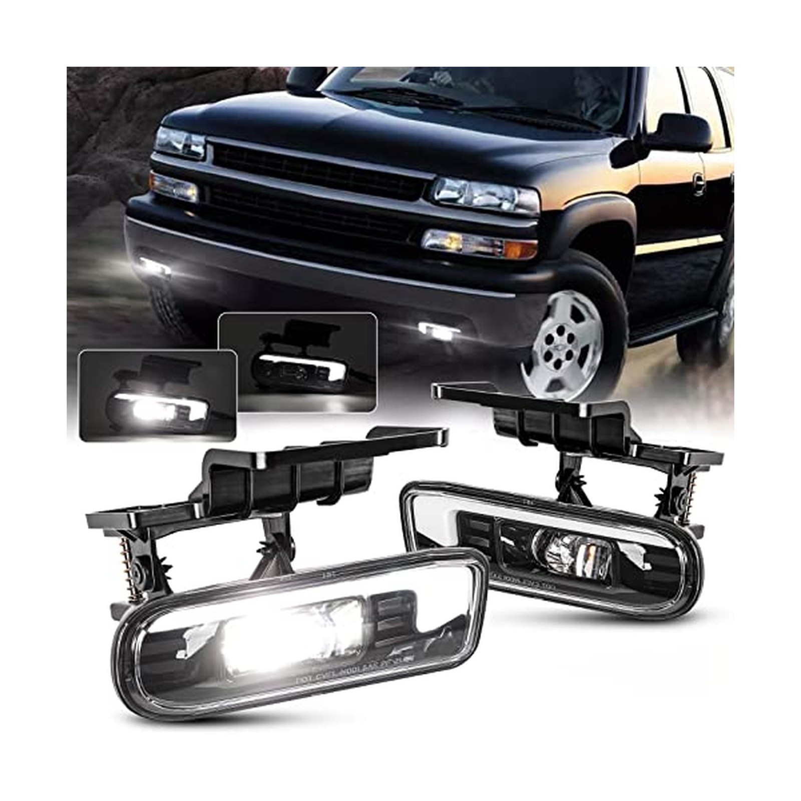 M MIBAHE LED Fog Lights DOT Approved with DRL Compatible with 1999-2002 Chevy... M MIBAHE LED Fog Lights DOT Approved with DRL Compatible with 1999-2002 Chevy...