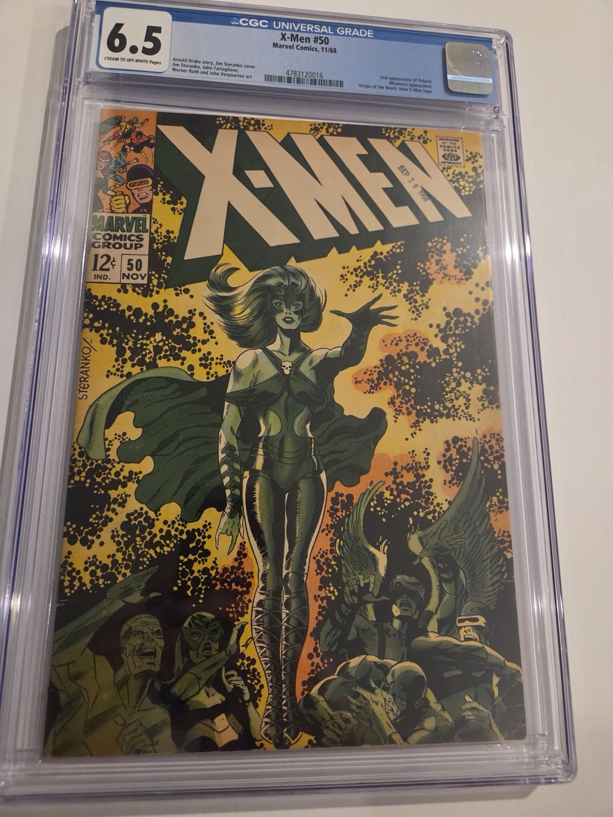 X MEN #50 CGC 6.5 (1968) 2nd App Of POLARIS COVER CLASSIC STERANKO