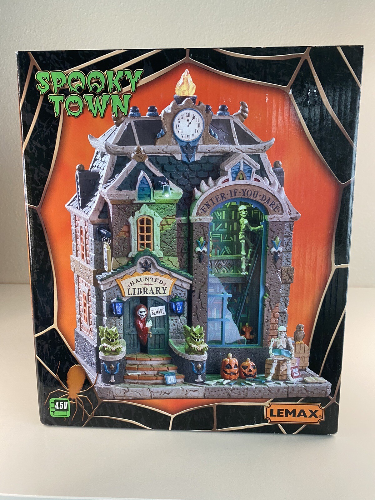 Lemax Halloween Spooky Town Haunted Library Table Top #95441 New