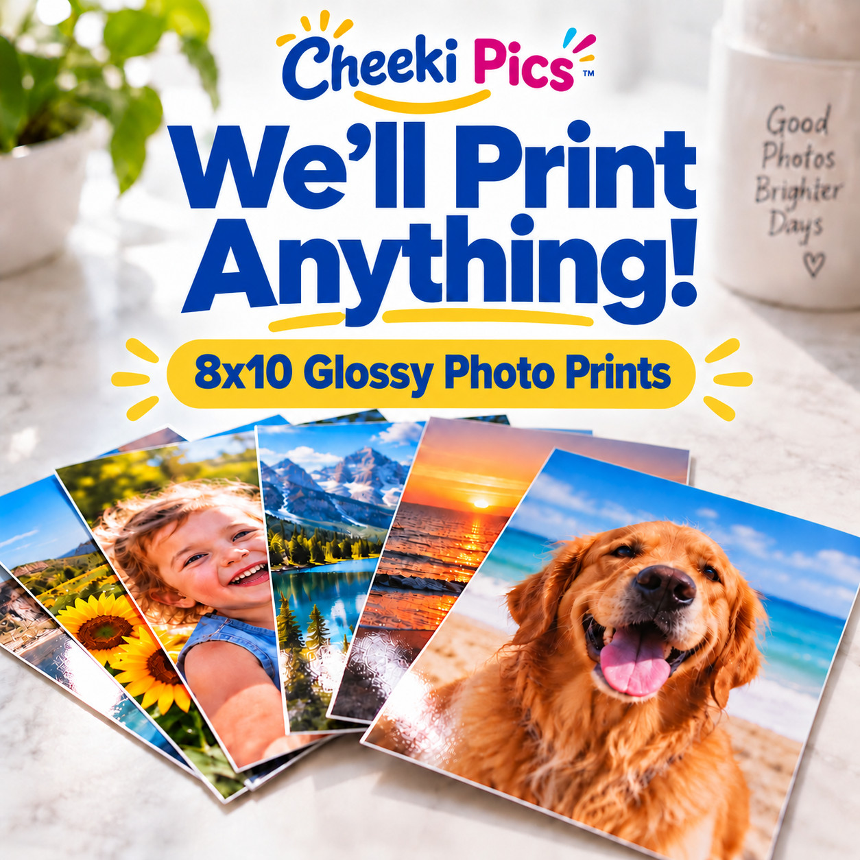 We'll Print Anything Professional Custom 8x10 Glossy Photo Print