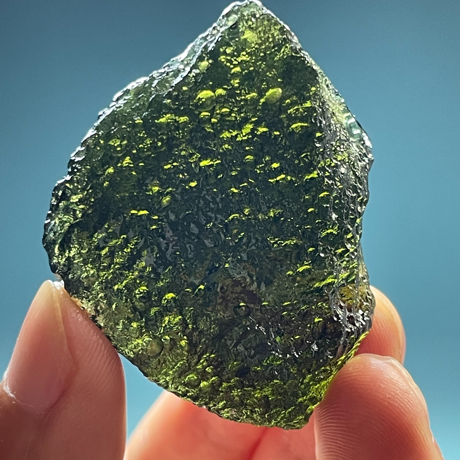 173CT Moldavite Genuine Raw Moldavite Crystal from Czech Republic PICcertificate