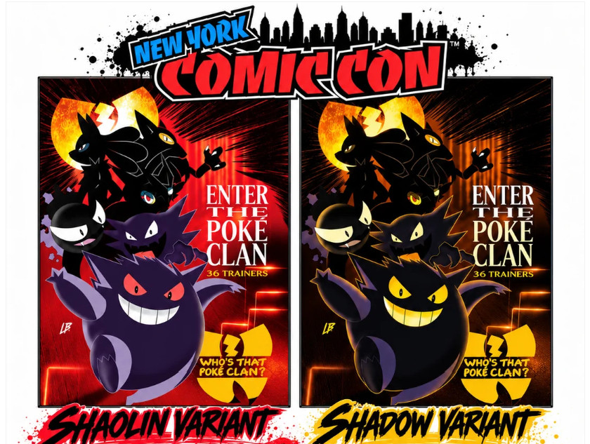NYCC 2026 Pokemon Poke Clan Shaolin & Shadow SET (Foil & Trade) LE 50 - PRESALE