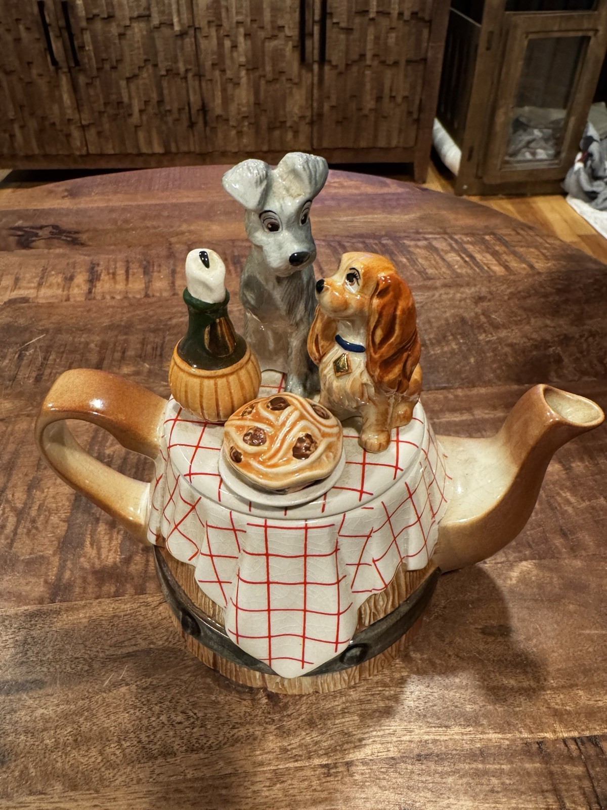 Paul Cardew Disney Lady & the Tramp 2 Cup Teapot LE #892/5000 w/ COA & Box