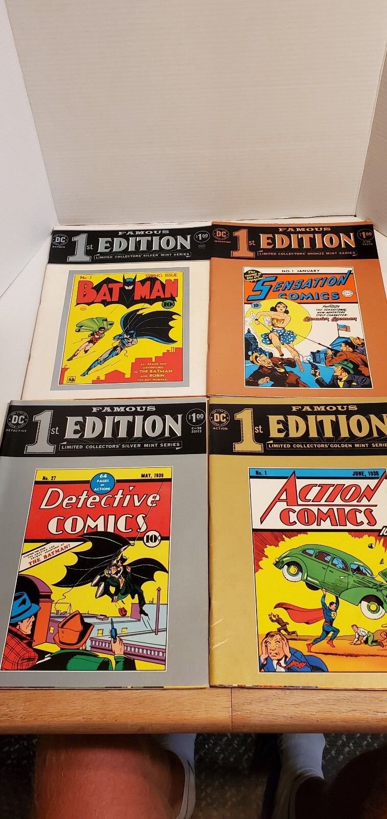 (4) 1970s DC FAMOUS 1ST EDITIONS MINT SERIES Large COMIC BOOKS MAGAZINES No 1