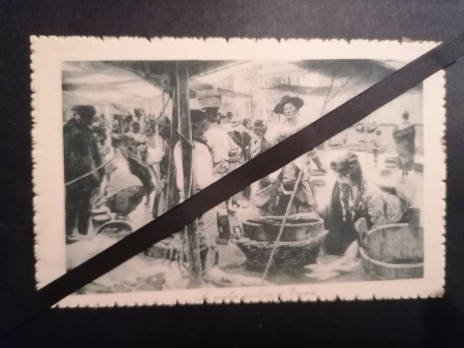 Postcard, La Vecchia Pescheria A Venezia, New 1900