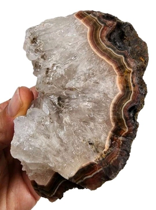Agua Nueva Banded Agate Mexico 325.4 grams.