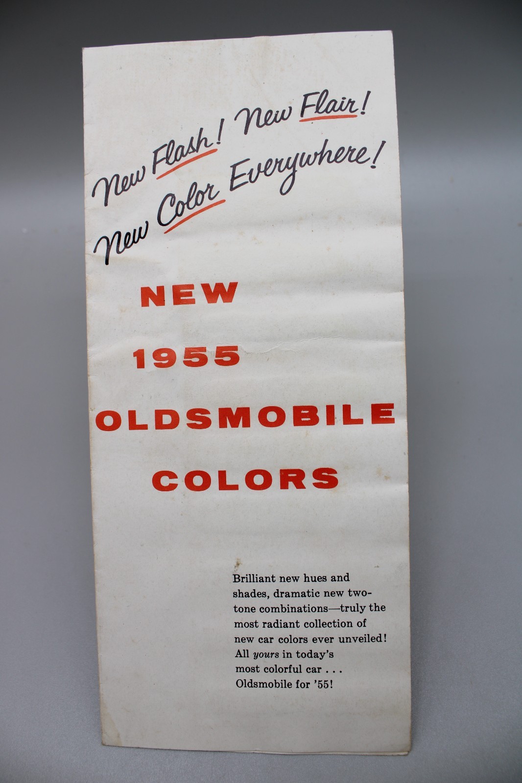 1955 Olds Oldsmobile Colors Sales Brochure Booklet Catalog Old original