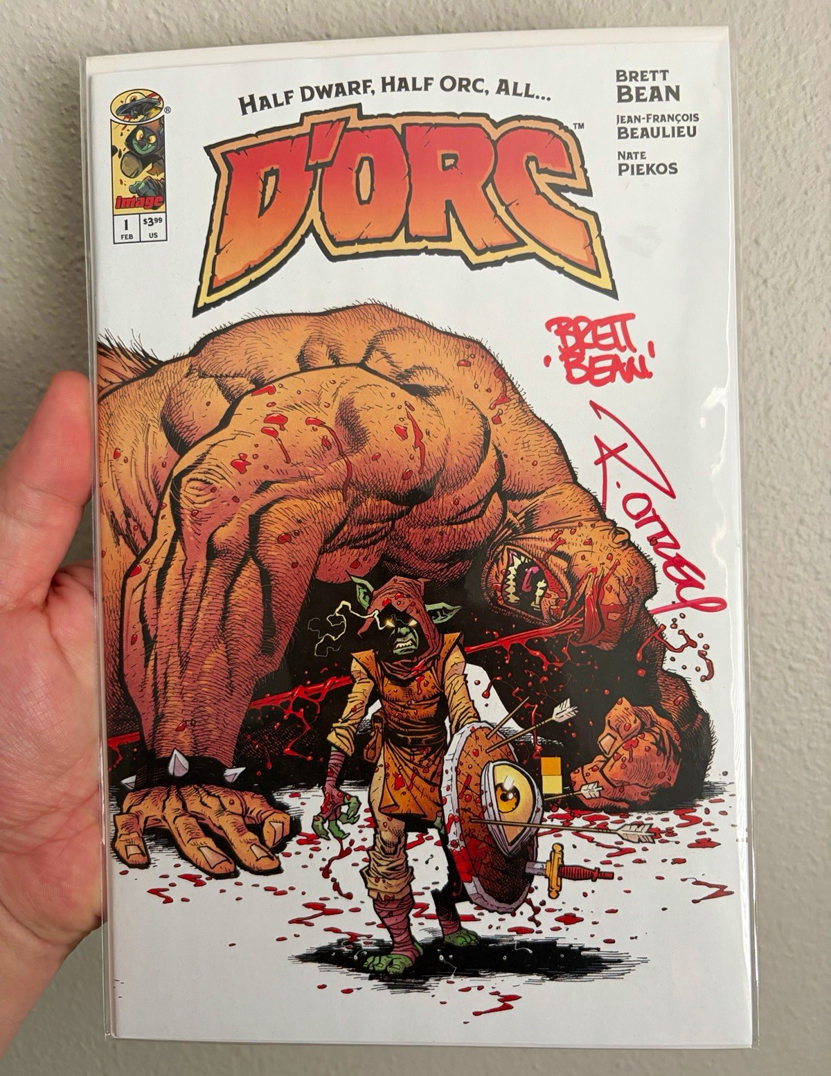 D’ORC #1 Cover D 1:25 First Printing Signed by Brett Bean & Ryan Ottley