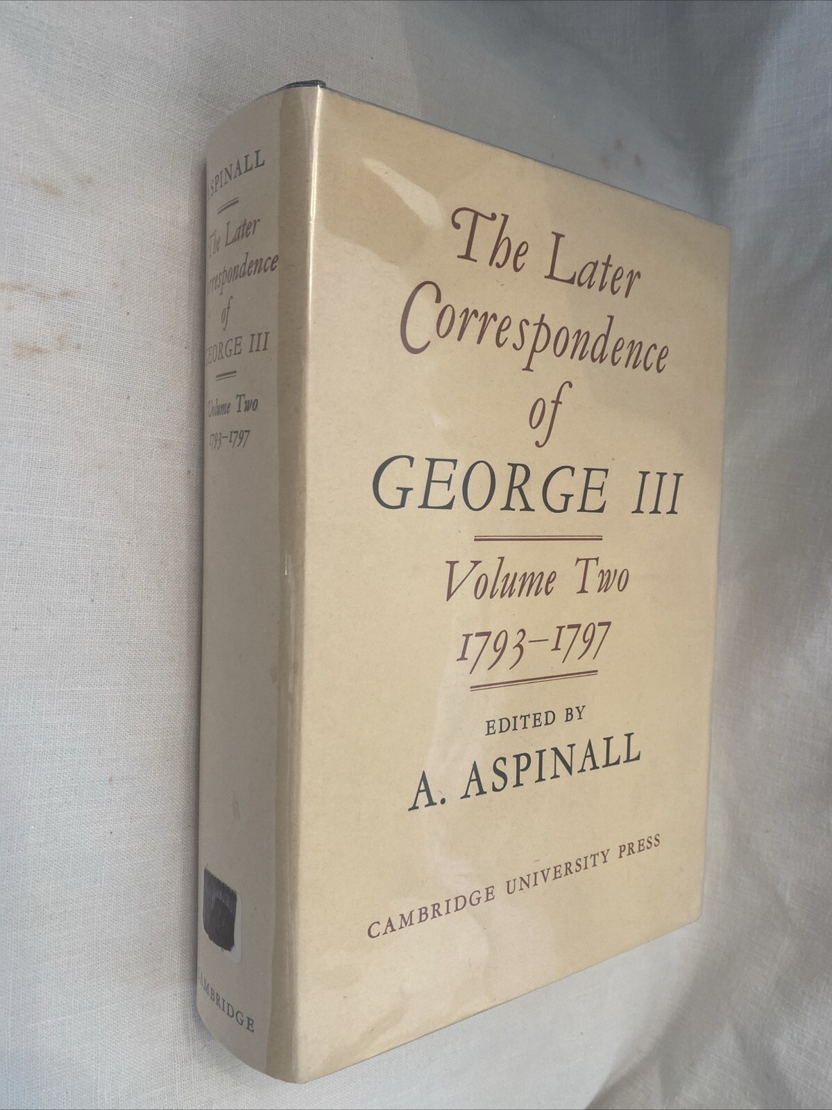 The Later Correspondence of George III. Volume Two 1793-1797 exlib good/good