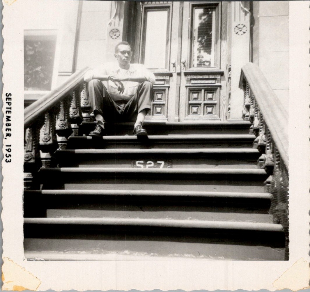1953 Wilfred Rawlins Brooklyn Stoop Madison St Black Americana Photograph