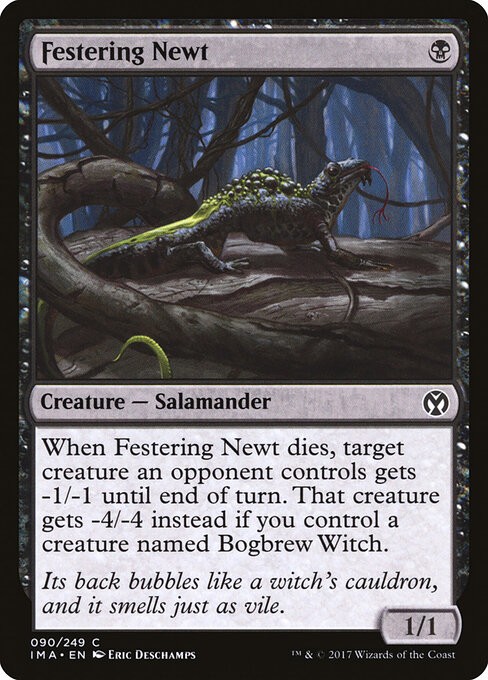 Festering Newt (90) (Non-Foil) IMA MTG NM