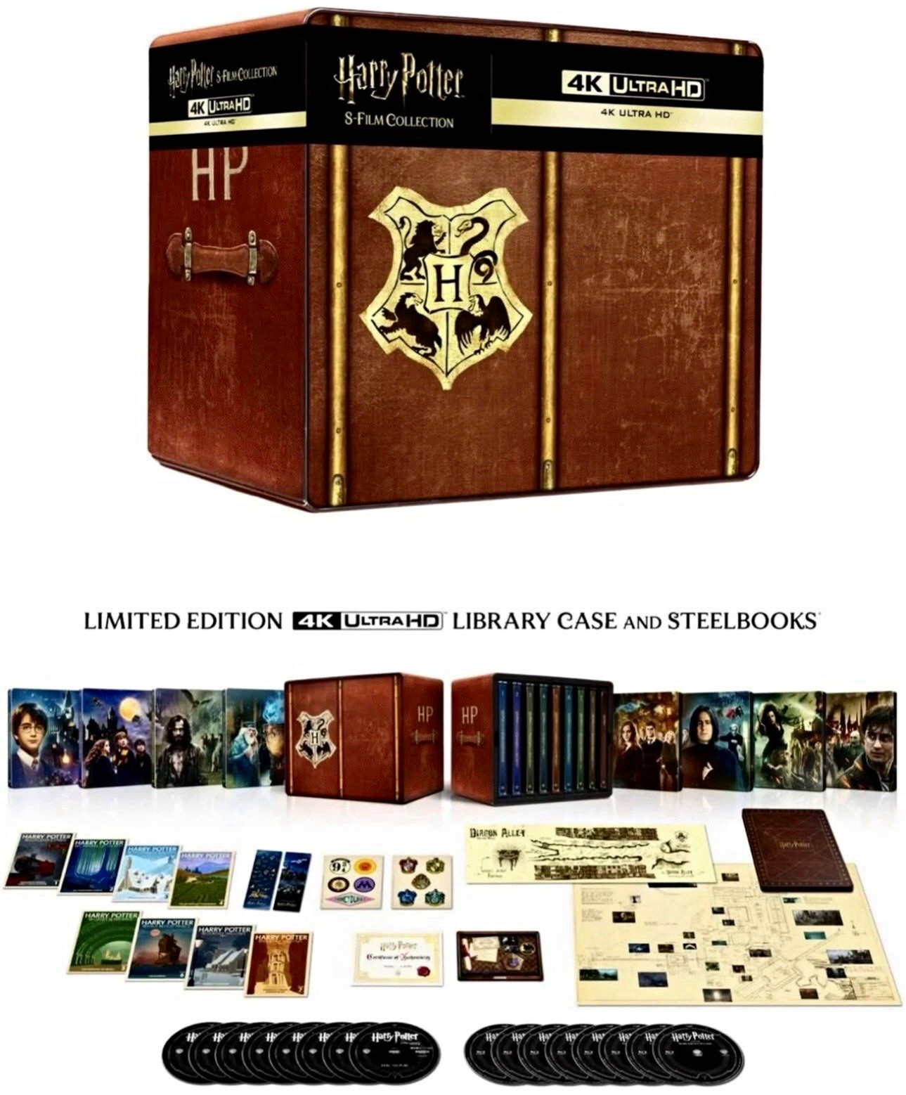 Warner Bros. Harry Potter 8-Film Collection 4K Ultra HD Limited Steelbook