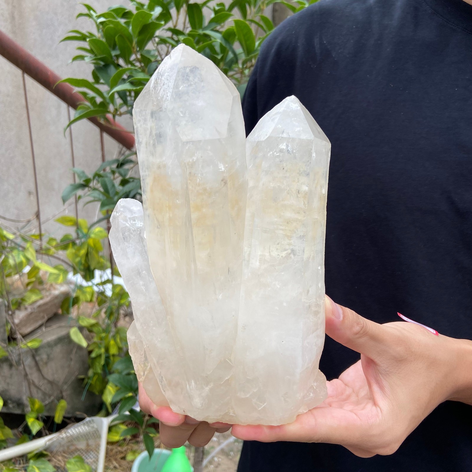 4.5lb Natural Clear White Quartz Crystal Cluster Rough Specimen Healing Stone