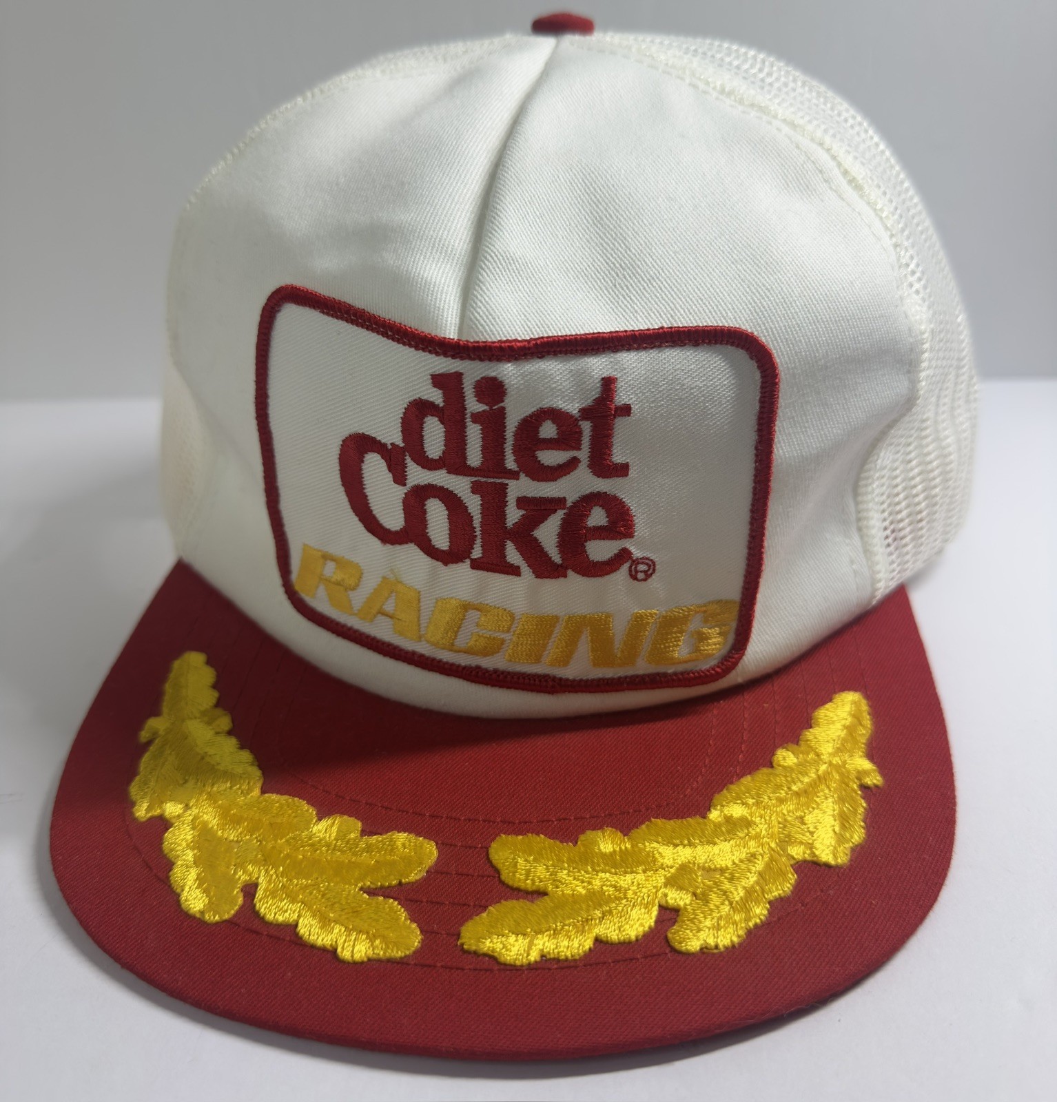 Vintage Diet Coke Racing Trucker Hat RARE HTF