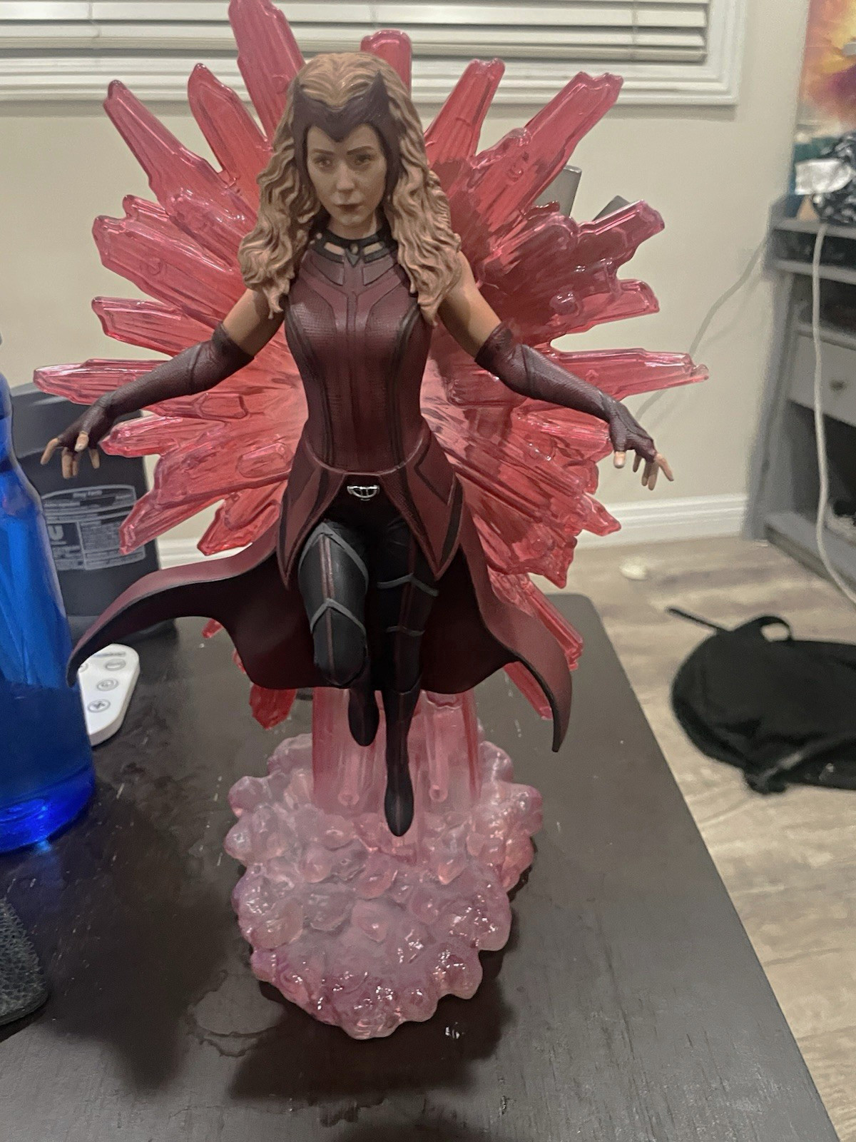 Scarlet Witch Plastic Figure w/ Red Energy Effect Display Base