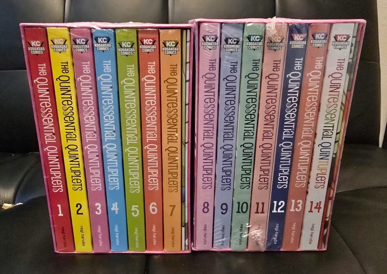 The Quintessential Quintuplets Box Sets 1 & 2 English Manga Volumes 1-14 Sealed