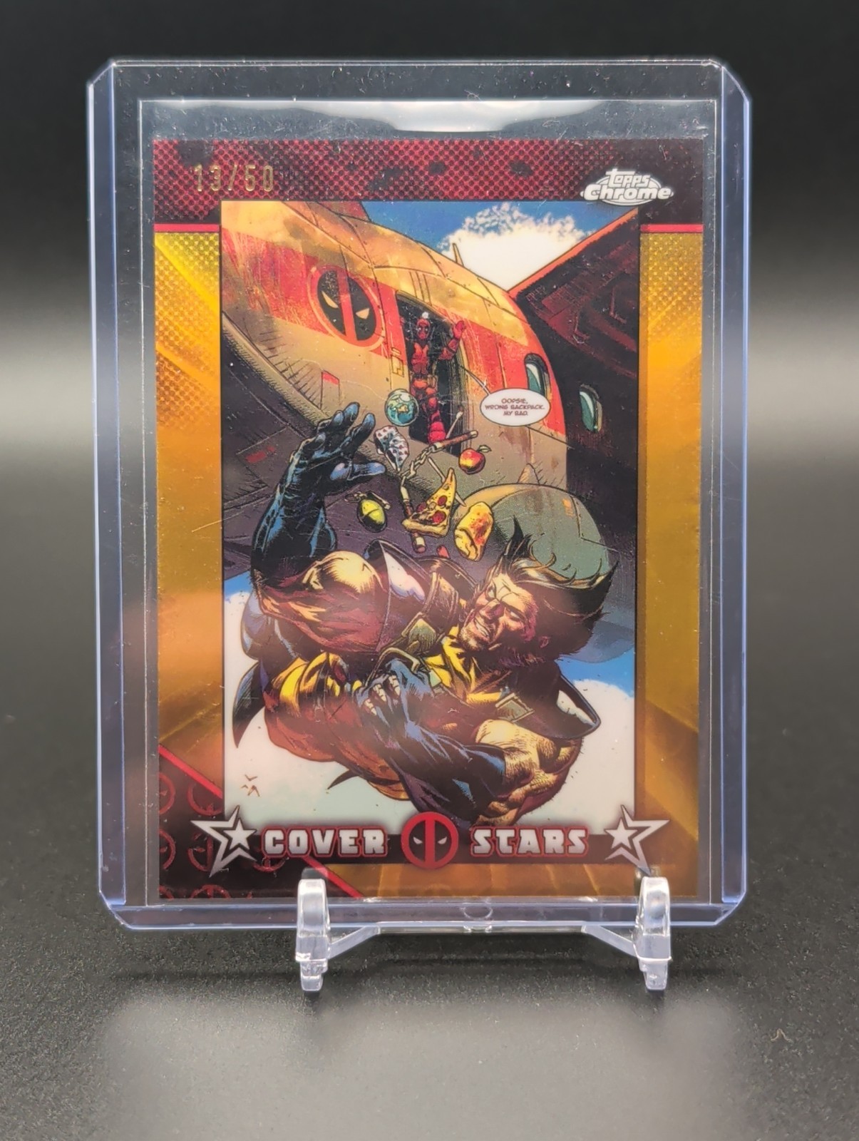 2025 Topps Chrome Deadpool Cover Stars #3 Gold Refractor /50 Heir of Apocalypse