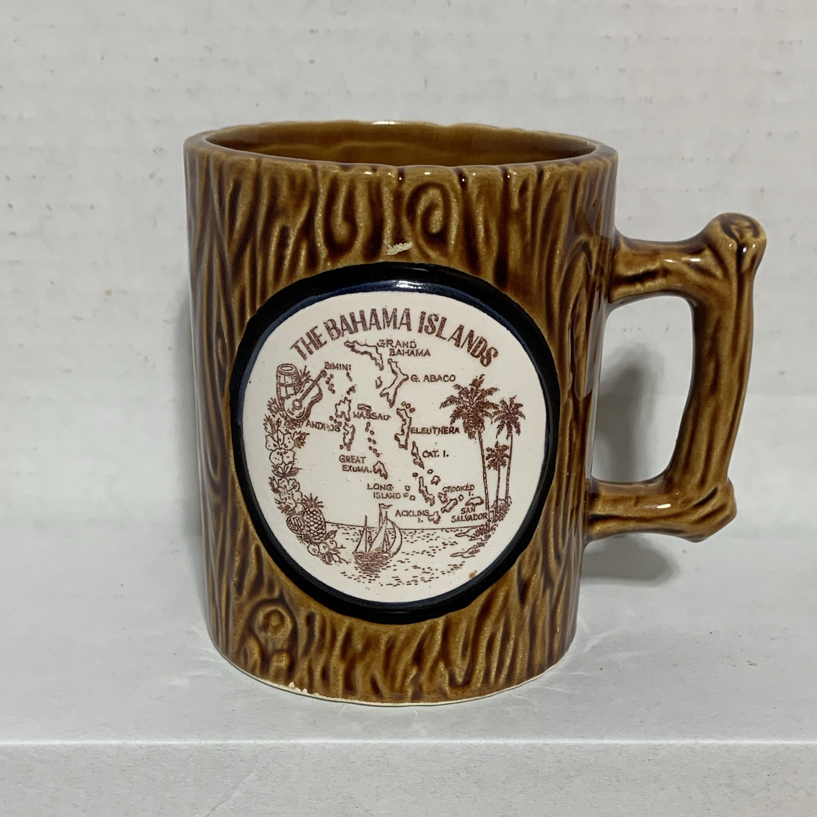 Vintage Tiki Bahama Island Coffee Mug. MCM Retro