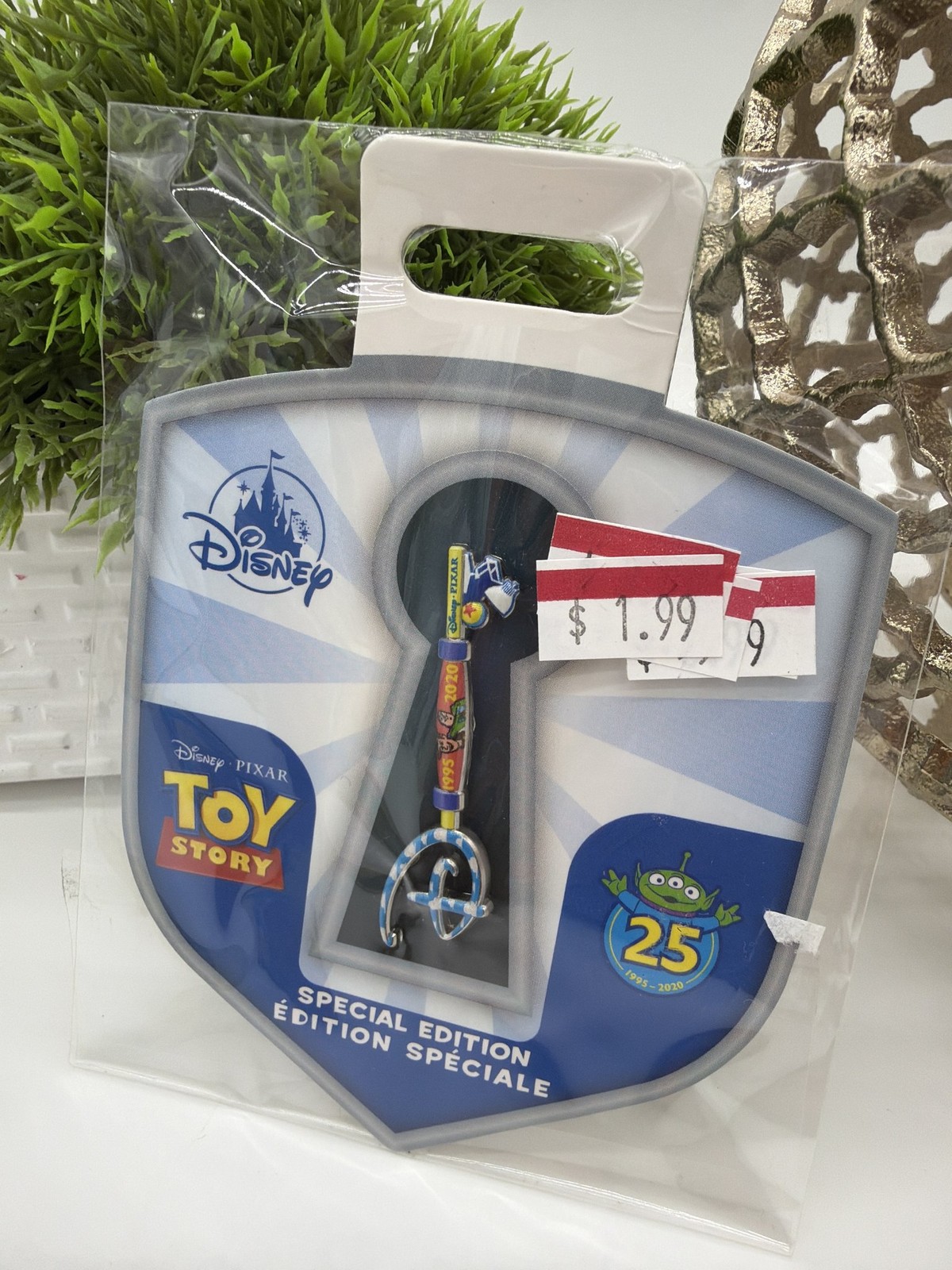 Disney Store Toy Story 25th Anniversary Collectible Key Pin Special Edition