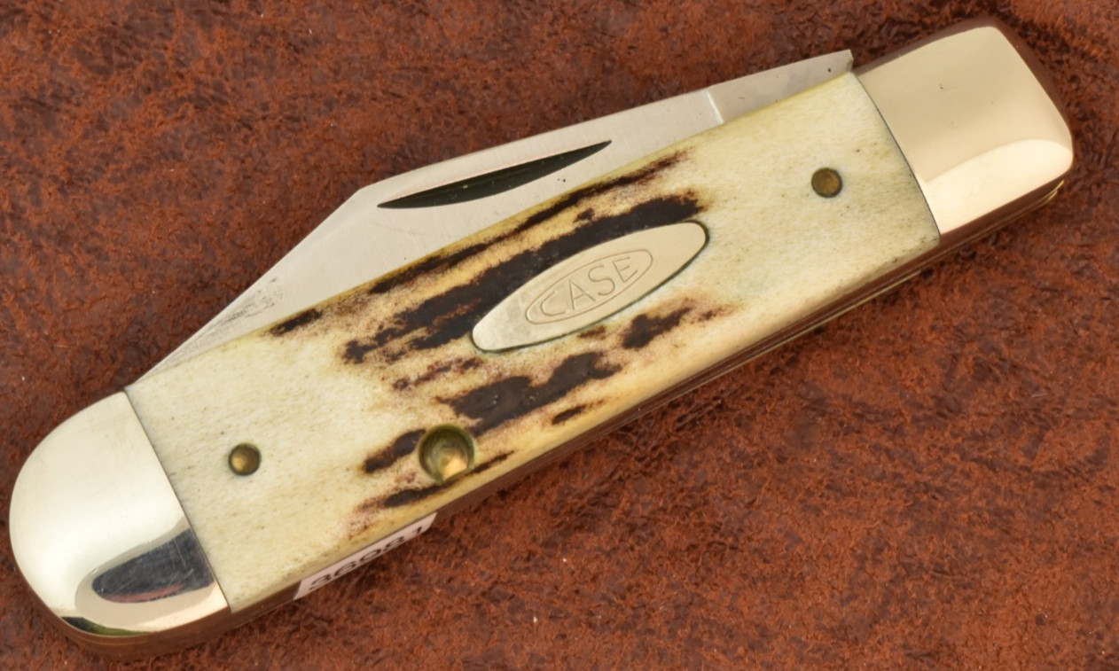 VINTAGE CASE XX USA 10 DOT 1980 STAG TEARDROP PREMIUM JACK KNIFE 5235 1/2 (36981
