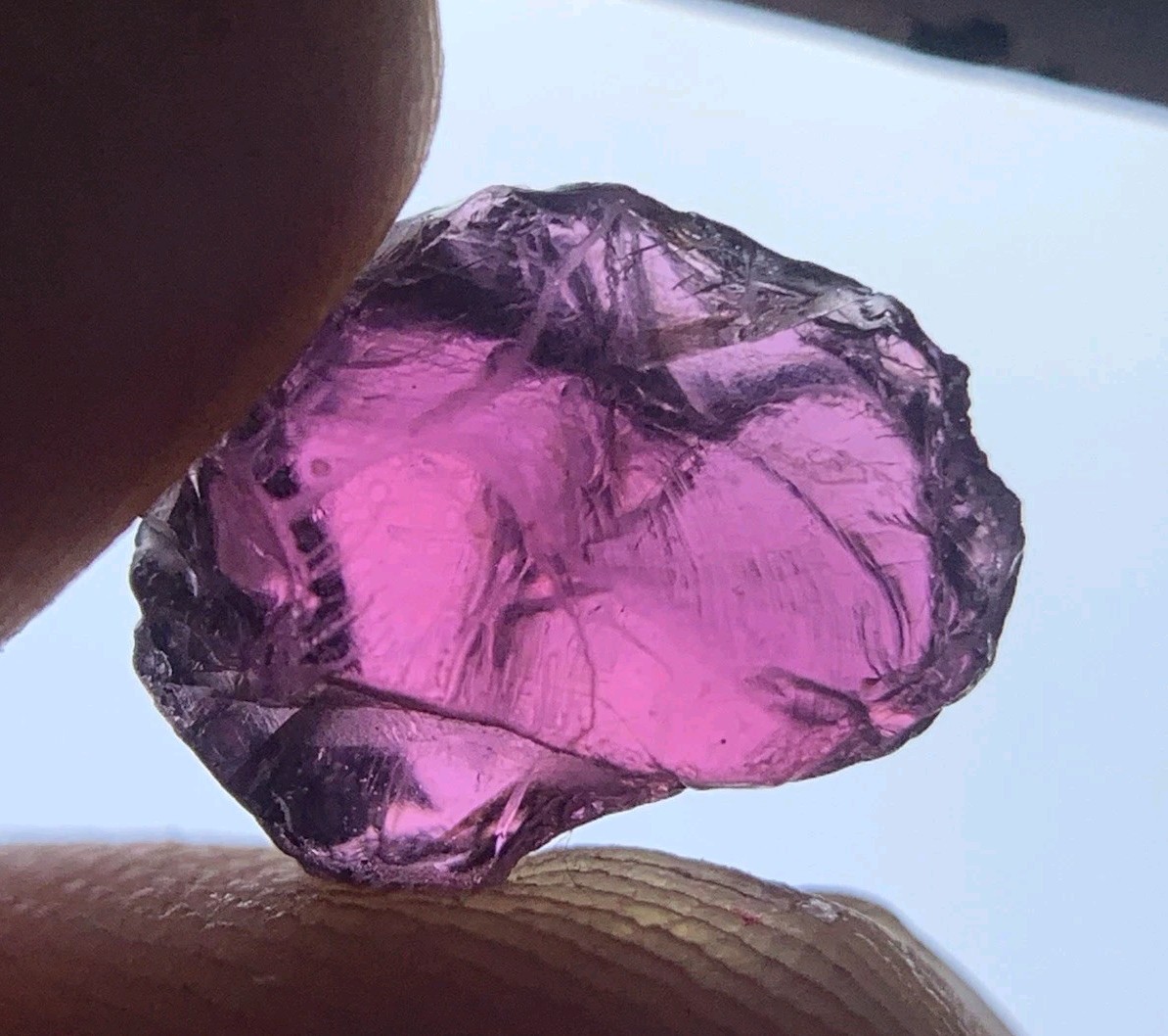 3.50 Crts Gorgeous Facet Grade Nice Hot Purple Umbalite Garnet From Madagas